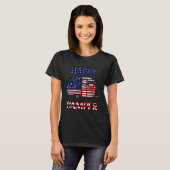 Camper Merica American Happy Pride Flag 4. Juli T-Shirt (Vorne ganz)
