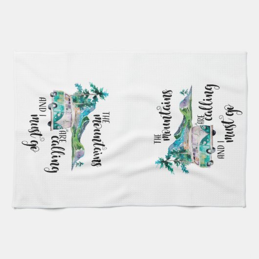 Camper oder Motorhome Geschirrtuch (Horizontal)