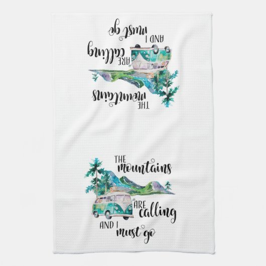 Camper oder Motorhome Geschirrtuch (Vertikal)