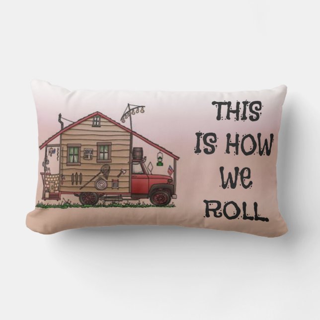 Camper oder Motorhome Kissen (Vorderseite)