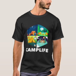 Camper Outdoor Zelt Campingplatz T-Shirt