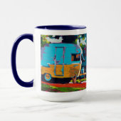 Camper Painting - Gift for Camping Lovers Tasse (Links)