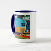 Camper Painting - Gift for Camping Lovers Tasse (Vorderseite Links)