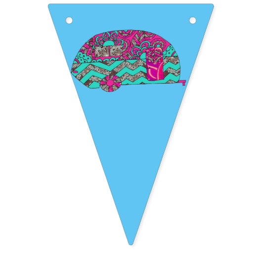 Camper-Party Wimpelkette (Dritte Fahne)