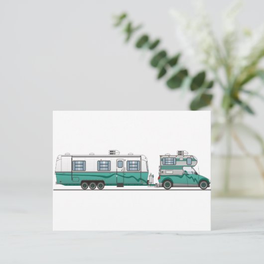 Camper Postkarte (Stehend Vorderseite)