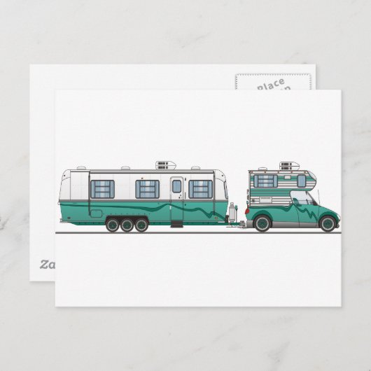 Camper Postkarte (Vorne/Hinten)