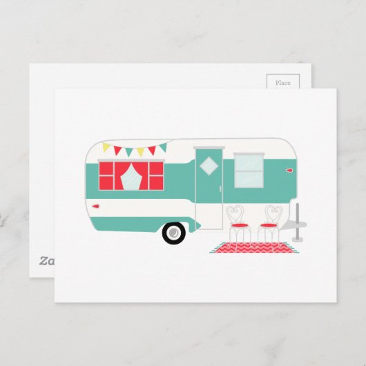 Camper Postkarte (Vorne/Hinten)