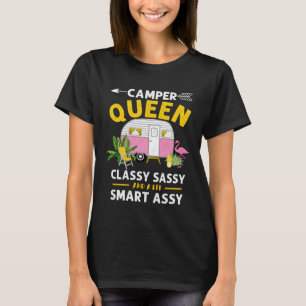 Camper Queen Classy Sassy Smart Assy Funny Men Wom T-Shirt