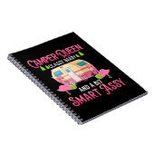 Camper Queen Classy Sassy Smart Funny Funny Girl Notizblock (Rechte Seite)
