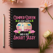 Camper Queen Classy Sassy Smart Funny Funny Girl Notizblock