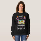 Camper Queen elegant und ein bisschen clever Sweatshirt (Vorne ganz)