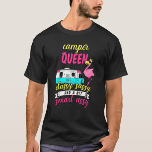 Camper Queen elegant und ein wenig assy Camping T-Shirt