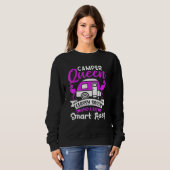 Camper Queen elegant und ein wenig clever Schnitt Sweatshirt (Vorne ganz)