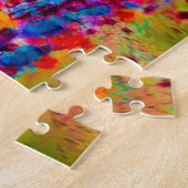 Camper Retro Hippie buntes Leben ist eine Reise Puzzle (Seite)