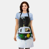 Camper Retro Hippie Life ist eine Reise zu gehen Schürze (Getragen)