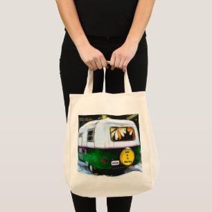 Camper Retro Leben Ist Eine Reise Einfach Los Vint Tragetasche