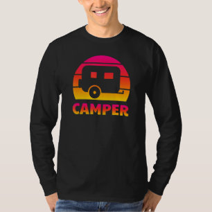 Camper Retro Sun - Camping Trailer Travel Fun T-Shirt