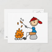 Camper Roasting Hot Dogs Tshirts und Geschenke Postkarte (Vorne/Hinten)