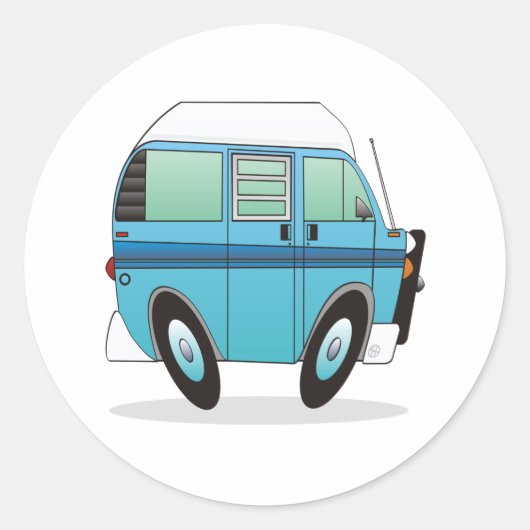 Camper Runder Aufkleber (Vorderseite)