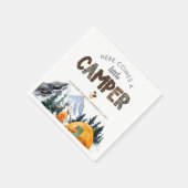 Camper | Rustikale Babydusche Serviette (Ecke)