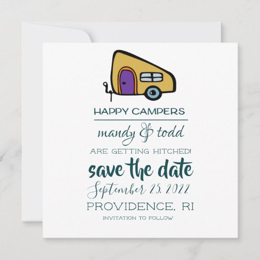 Camper Save the Date (Vorderseite)