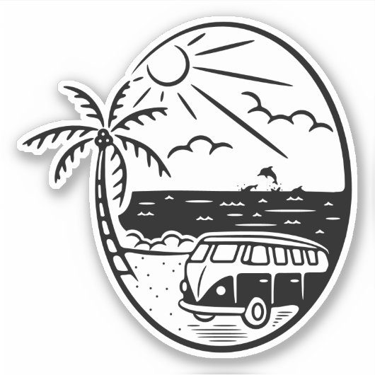 Camper Sticker Vanlife (Vorderseite)
