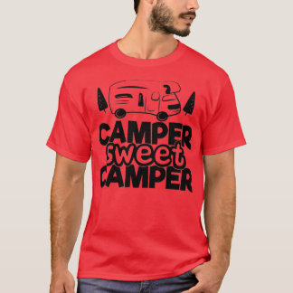 Camper Sweet Camper Funny Camping Quotes T-Shirt