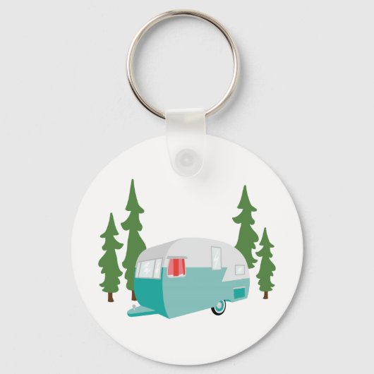 Camper-Szene Schlüsselanhänger (Vorderseite)