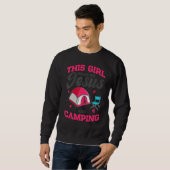 Camper This Girl Runs On Jesus & Camping Christian Sweatshirt (Vorne ganz)