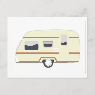 Camper Trailer Camping Van Postkarte