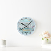 Camper Trailer Clock  Runde Wanduhr (Zuhause)