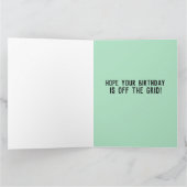 CAMPER-TRAILER FUNNIEREN VON DER GRID-GEBURTSKARTE KARTE (Innenseite)