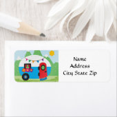 "CAMPER, TRAILER ODER R.V." RÜCKSENDE-AUFKLEBER (Insitu)