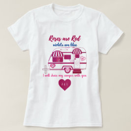 Camper-Trailer-Rose sind Red Valentine T-Shirt