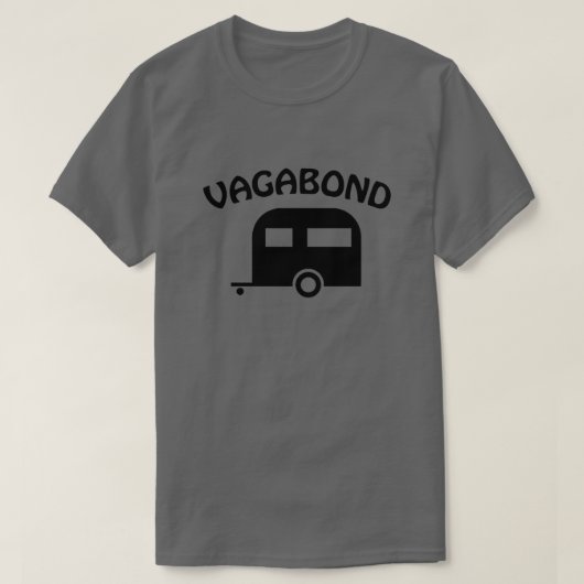 Camper Trailer Vagabond Funny T - Shirt (Design vorne)