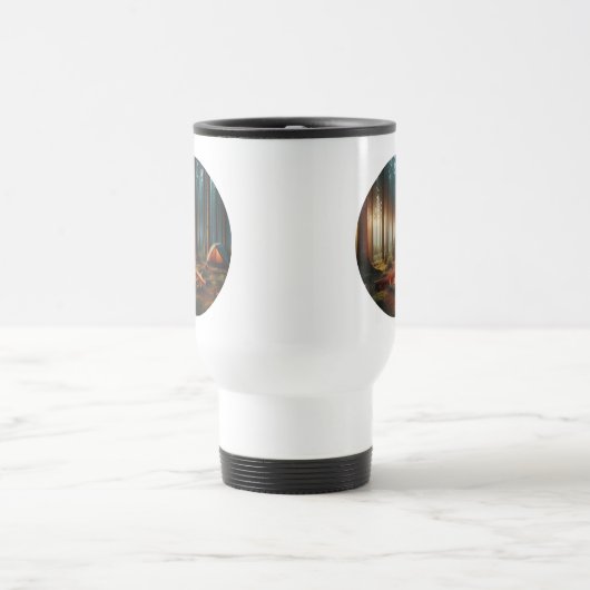 Camper Travel Mug With A Camping Site Reisebecher (Mittel)
