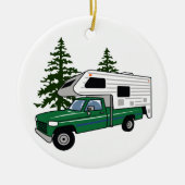 Camper Truck Keramik Ornament (Vorne)