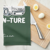 Camper Van Camping Adventure Geschirrtuch (Viertel Falte)