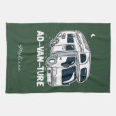 Camper Van Camping Adventure Geschirrtuch (Horizontal)