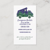 Camper Van Camping Woods Themed Visitenkarte (Vorderseite)
