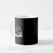 Camper Van Dackel Dog Sleigh Weihnachtsmannmütze C Kaffeetasse (Vorderseite Links)
