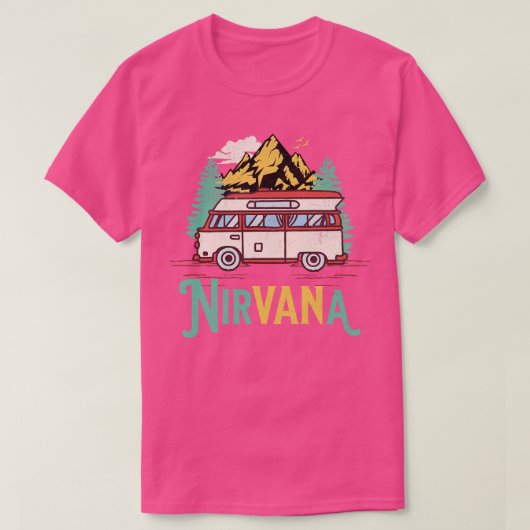 Camper Van Life Camping Nirvana T-Shirt (Design vorne)
