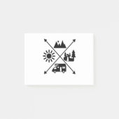 Camper Van Post-it Klebezettel (Vorderseite)