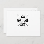 Camper Van Postkarte (Vorne/Hinten)