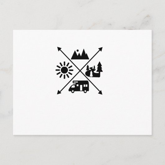 Camper Van Postkarte (Vorderseite)
