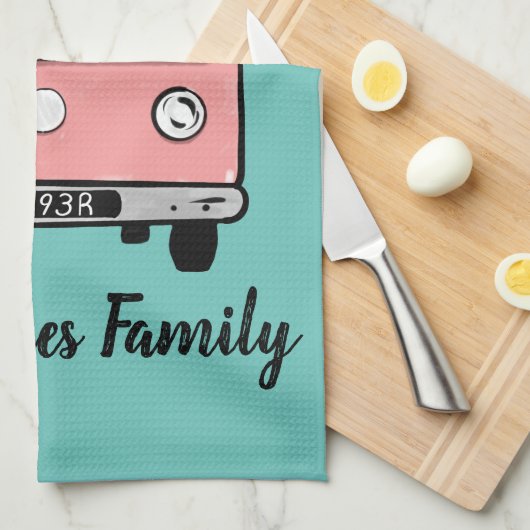 Camper van Zubehör so rollen wir Geschirrtuch (Viertel Falte)