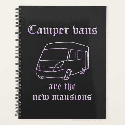 Camper Vans neue Häuser Lila Irid. ABl. Planer (Vorderseite)