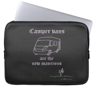 Camper Vans neue Häuser Lila Irid. Laptopschutzhülle