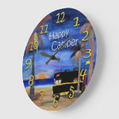 Camper Wall Clock Große Wanduhr (Winkel)