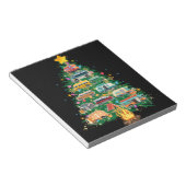 Camper Weihnachtsbaumfahrzeuge Camping Rving Notizblock (angewinkelt)